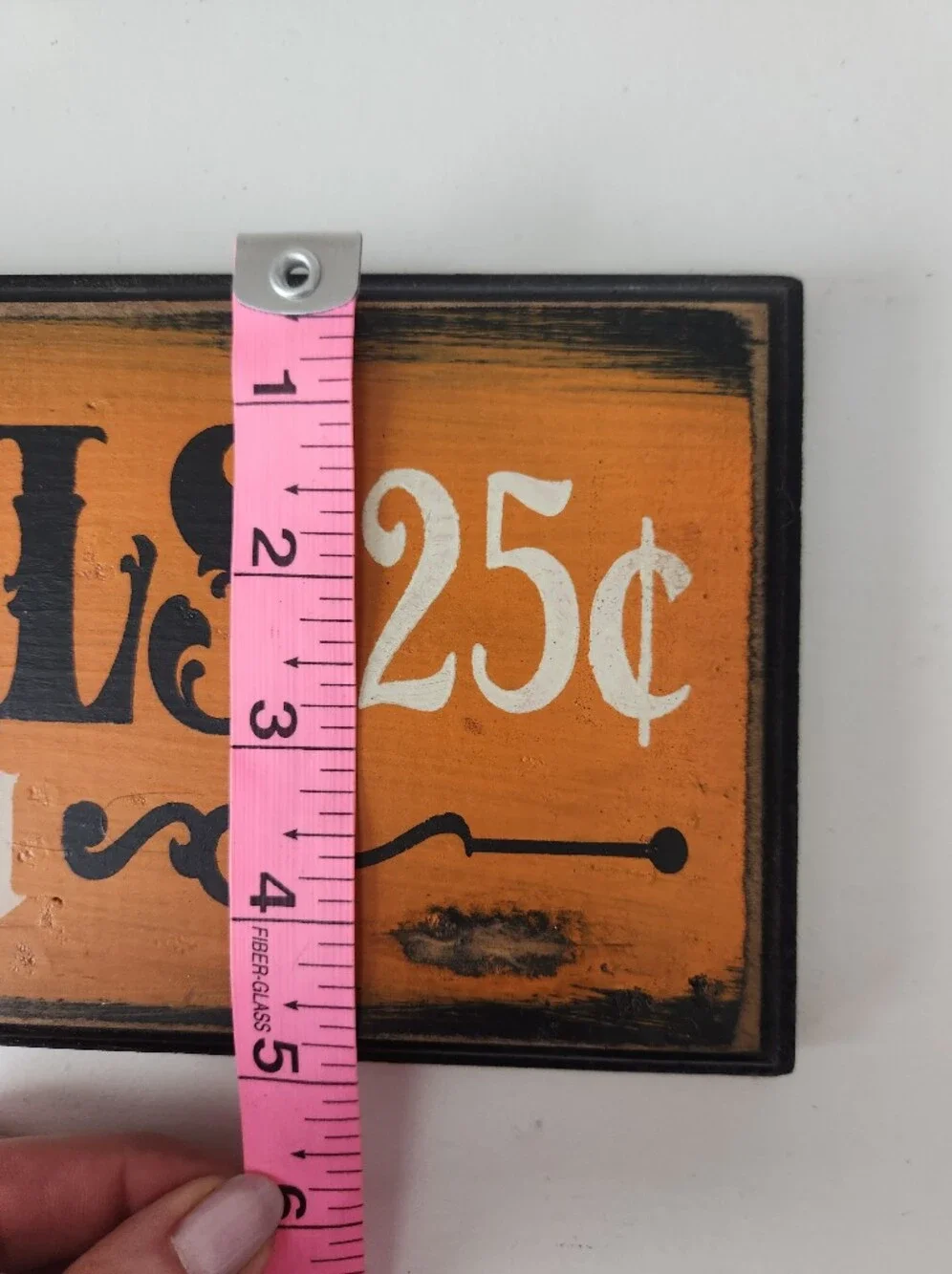 Halloween 'Witch Spells' Wall Sign - Orange 18 X 4 1/2 Rustic Wooden